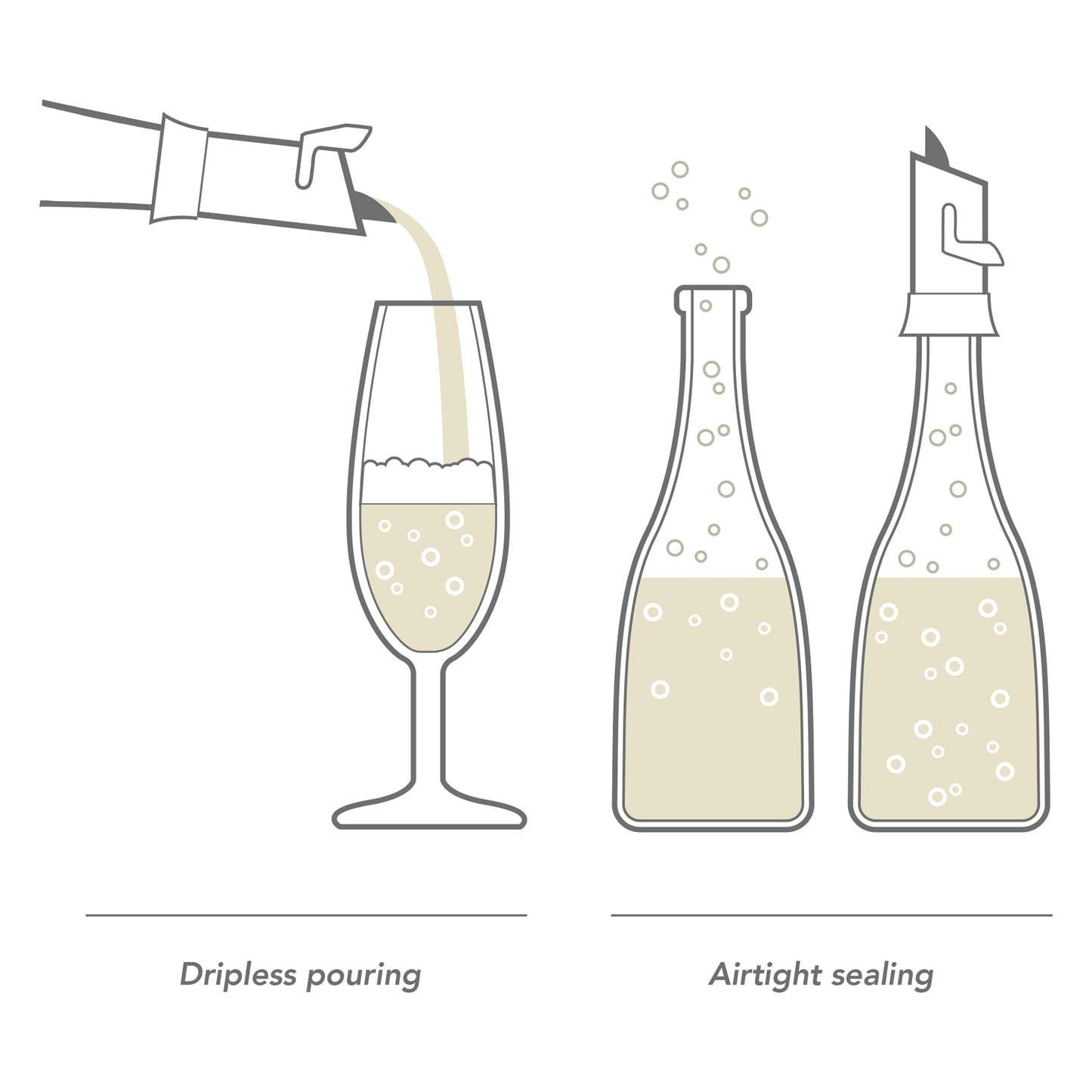 VACU VIN CHAMPAGNE SAVER AND SERVER