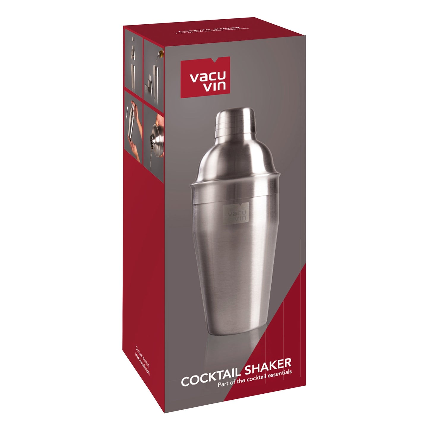 VACU VIN COCKTAIL SHAKER STAINLESS STEEL, 550MLNew