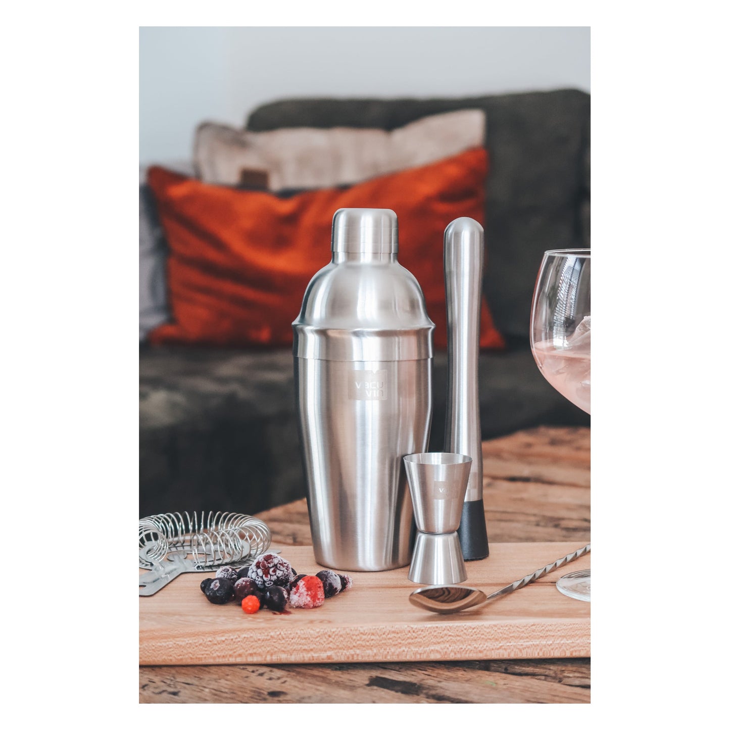 VACU VIN COCKTAIL SHAKER STAINLESS STEEL, 550MLNew