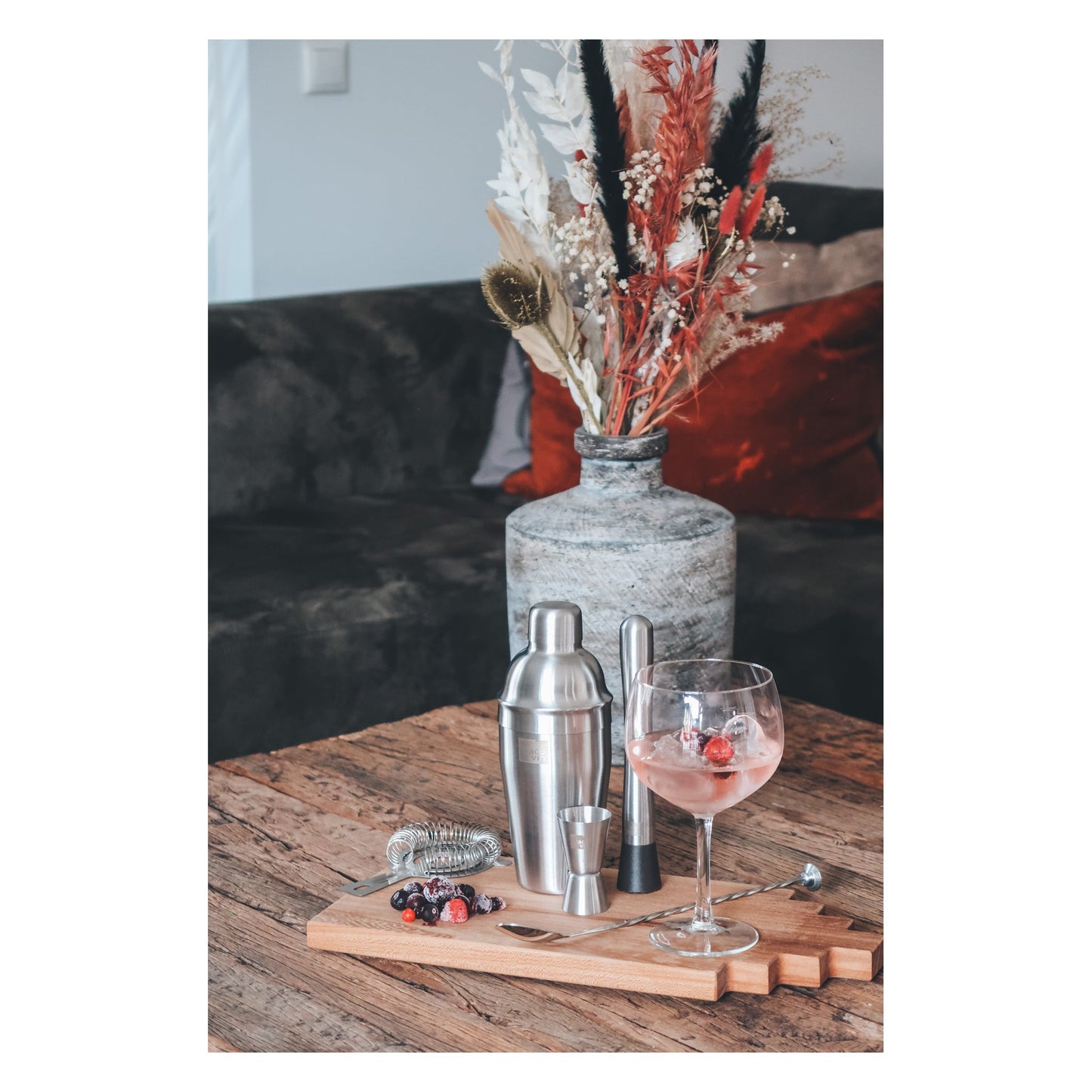 VACU VIN COCKTAIL SHAKER STAINLESS STEEL, 550MLNew