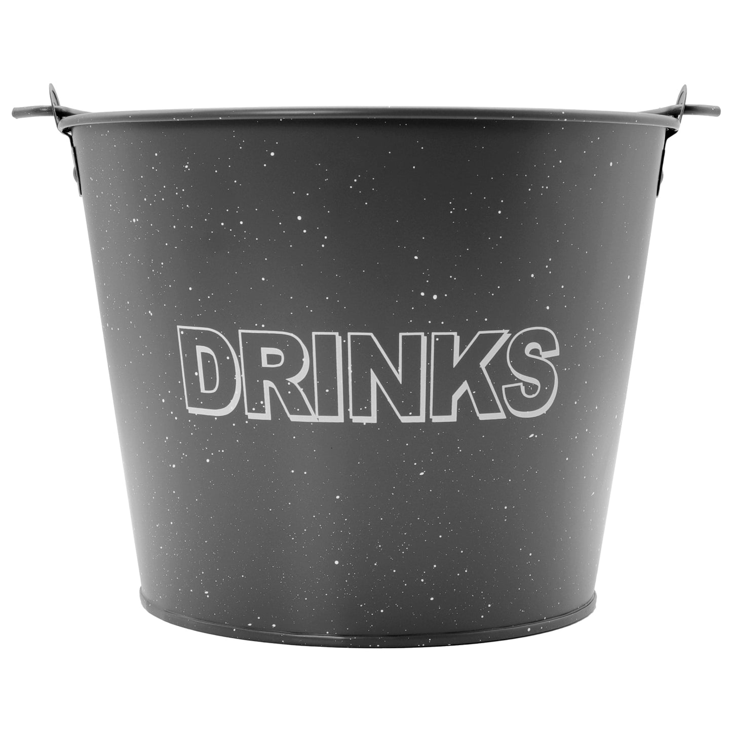 BAR BUTLER ICE BUCKET WITH HANDLE GREY AND MOTTLED WHITE, 5LT