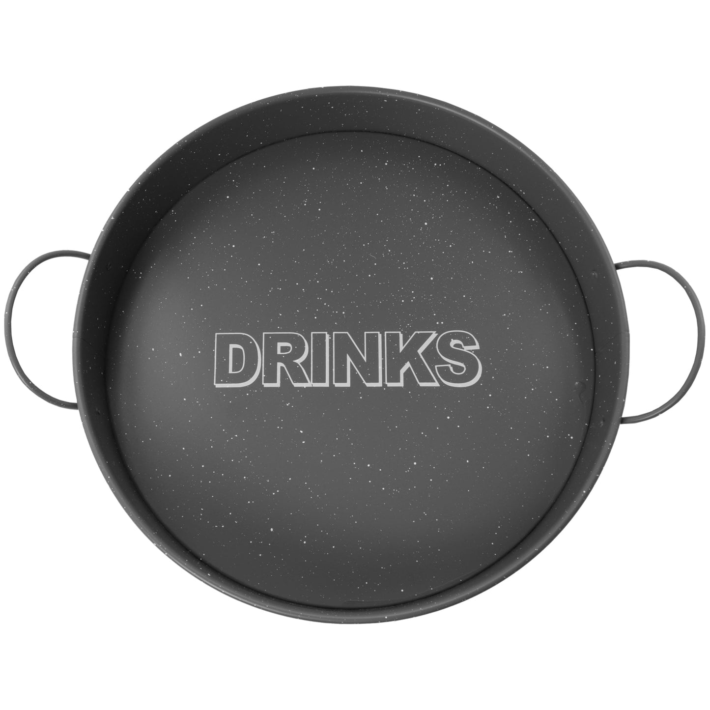BAR BUTLER BAR TRAY GREY AND MOTTLED WHITE