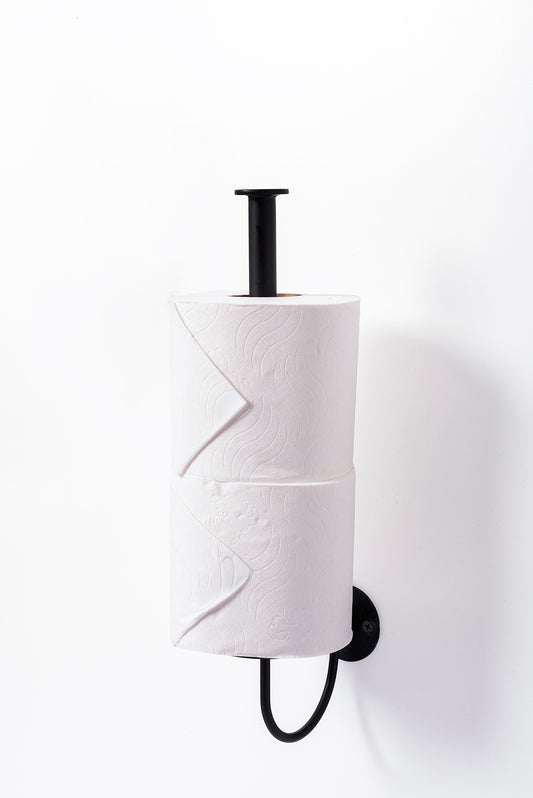 Spare Toilet Roll Holder Matt Black Slimline – view 2