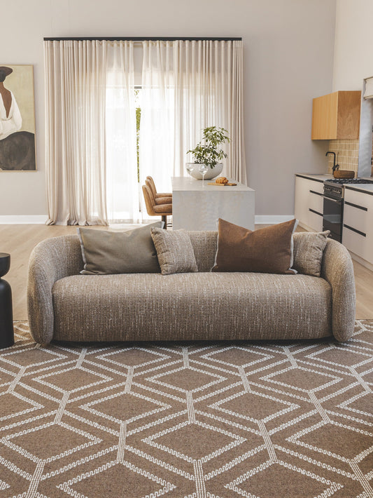 Blanche Sofa 4-Seater in Anatolia Cumin