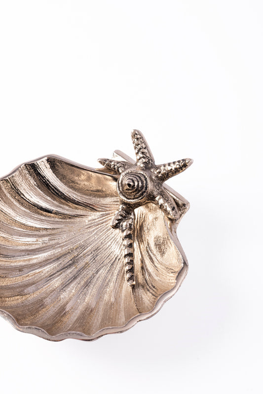 Bowl Shell Starfish Antique Silver – view 2