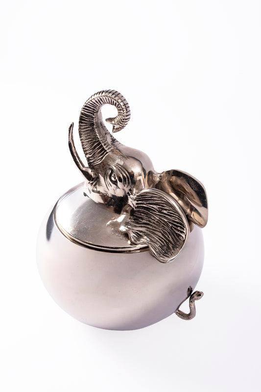 Ice Bucket Ellie Bellie Antique Silver – view 2