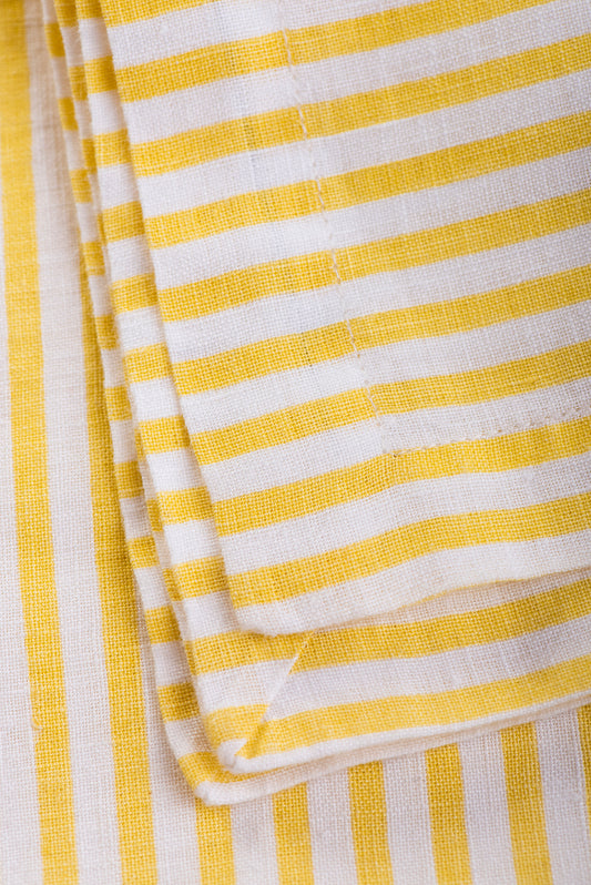 Napkin Yellow Candy Stripe – view 2