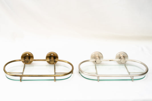 Glass Shelf Saxon Antique Brass – view 2