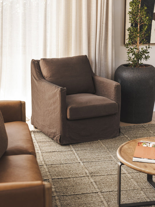 Porter Occasional Chair in Demerara