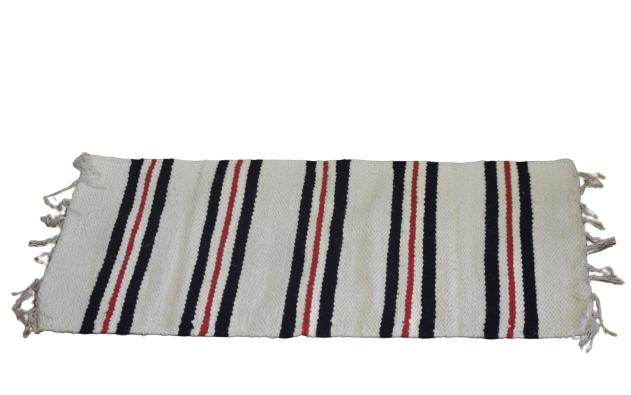 Red Pinstripe Floor Mat