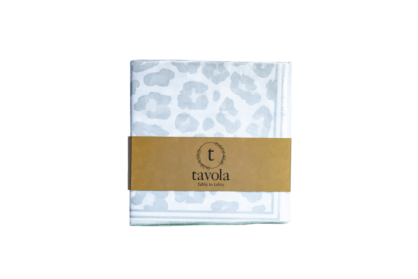 Tavola Silver Leopard Print Napkins