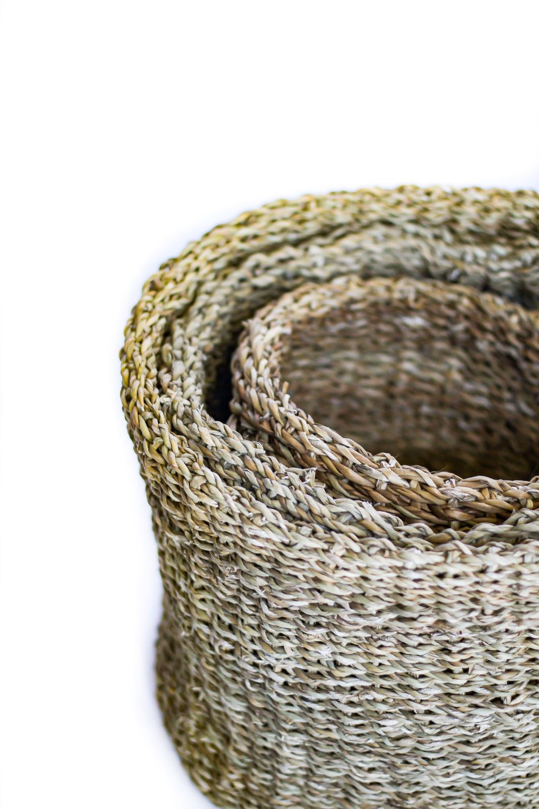 Large Round Folding Cylinder Basket