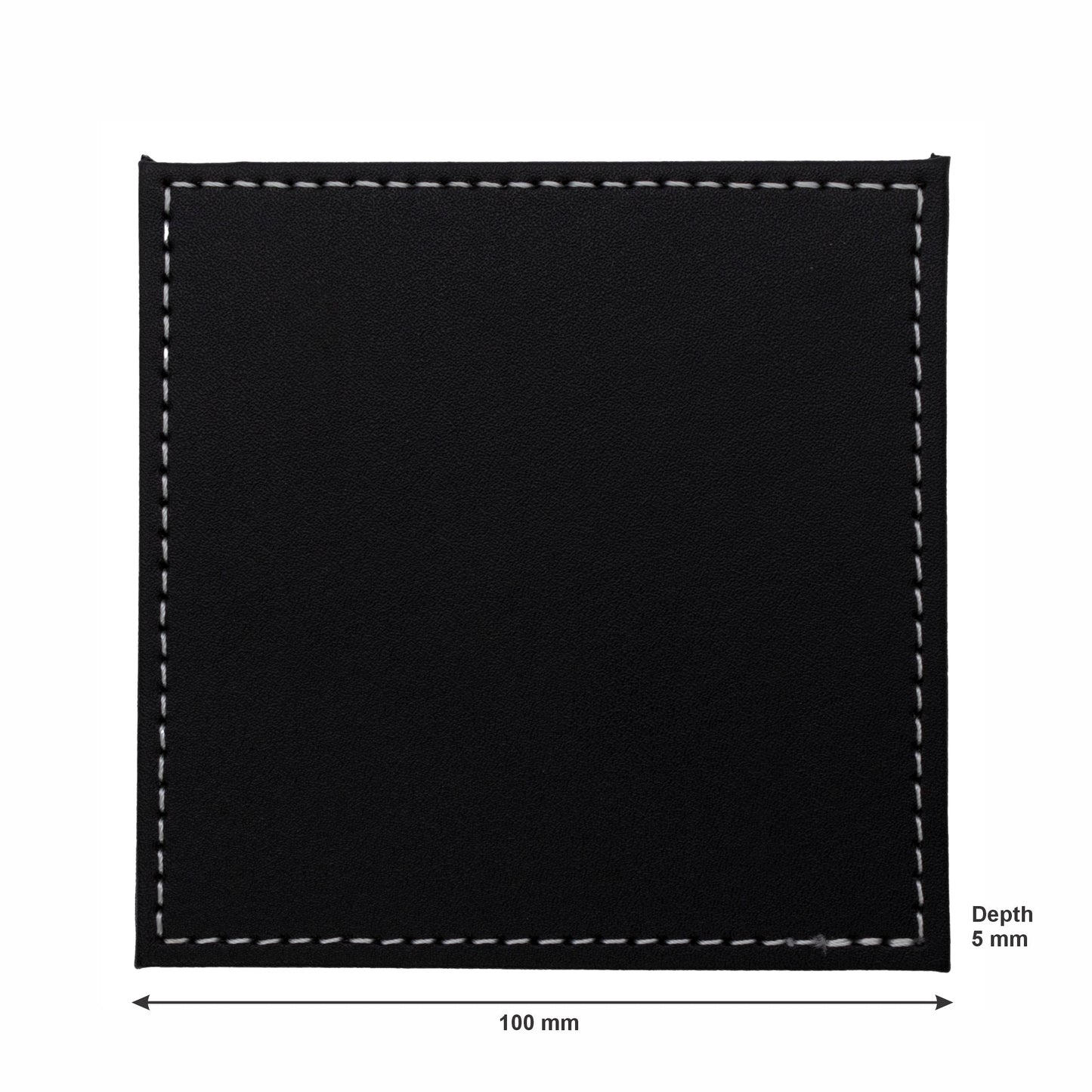 BAR BUTLER SQUARE LEATHERETTE COASTERS IN HOLDER 7 PIECE SET