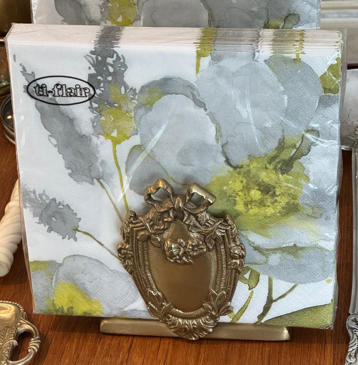 NAPKIN HOLDER MARSEILLE ANTIQUE BRASS (N159)