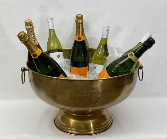 BOWL CHAMPAGNE FRENCH XXL ANTIQUE BRASS (639085/AB)
