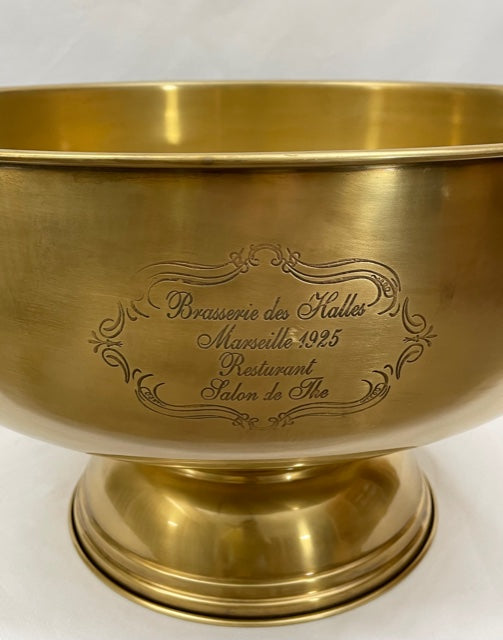 BOWL CHAMPAGNE FRENCH XXL ANTIQUE BRASS (639085/AB)
