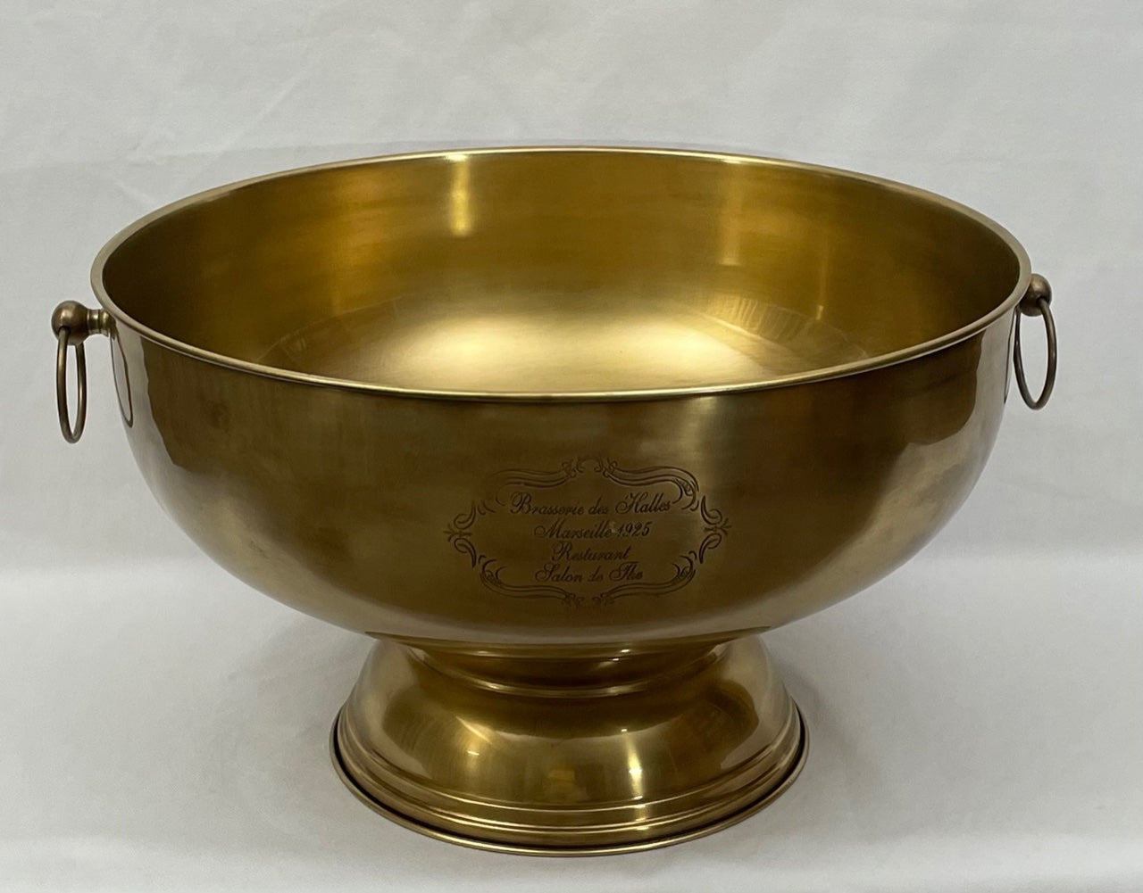 BOWL CHAMPAGNE FRENCH XXL ANTIQUE BRASS (639085/AB)