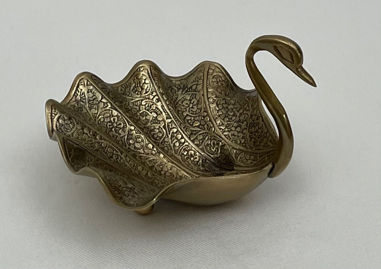 BOWL MINI SWAN ANTIQUE BRASS (92112/AB)