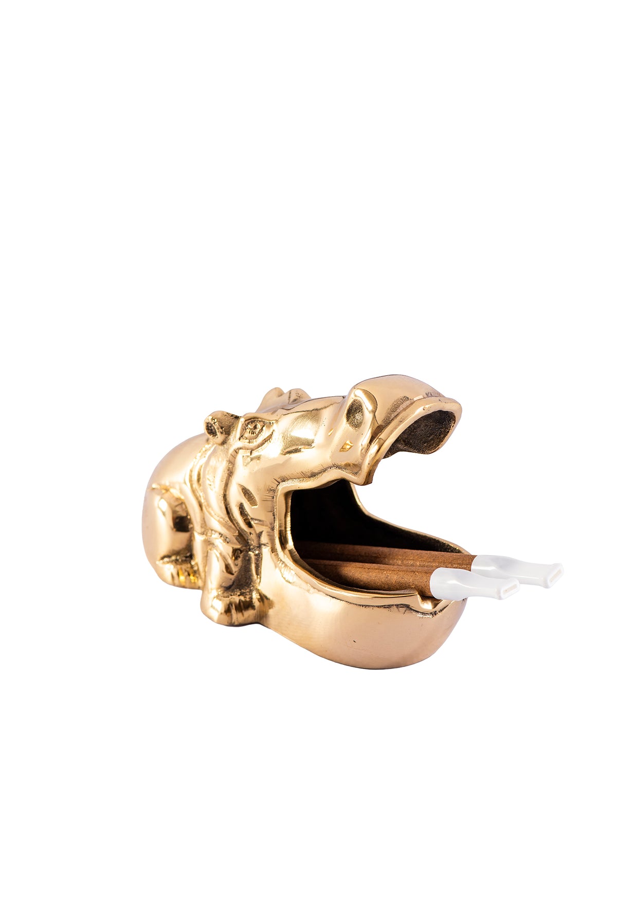 Ashtray Hippo Solid Brass – view 2