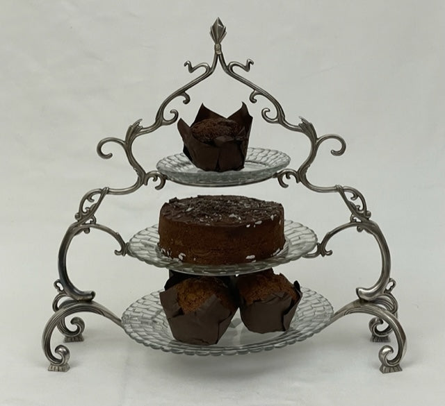 CAKE STAND 3 TIER ROYAL WEDDING (ST-161)