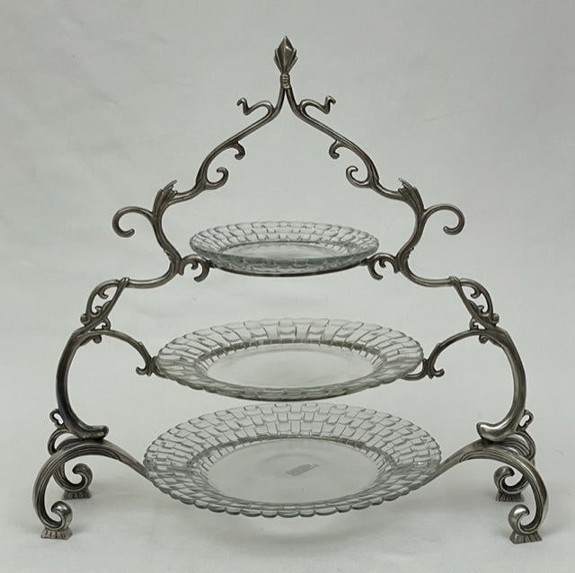CAKE STAND 3 TIER ROYAL WEDDING (ST-161)