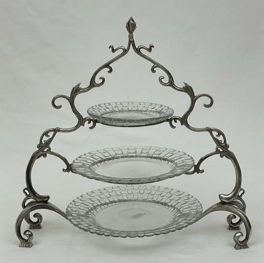 CAKE STAND 3 TIER ROYAL WEDDING (ST-161)