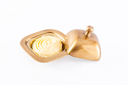 Butter Dish Kings Mini Antique Brass – view 3