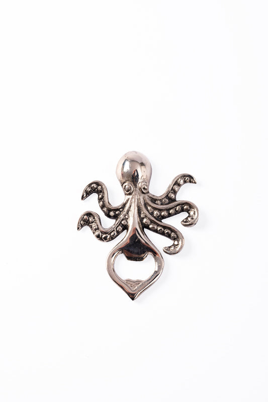 Bottle Opener Octopus Antique Silver – view 2