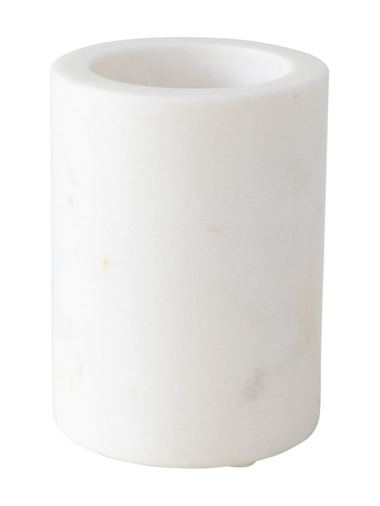White marble stone tumbler