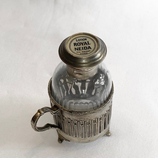 GLASS BOTTLE FRENCH IN STAND (N455)