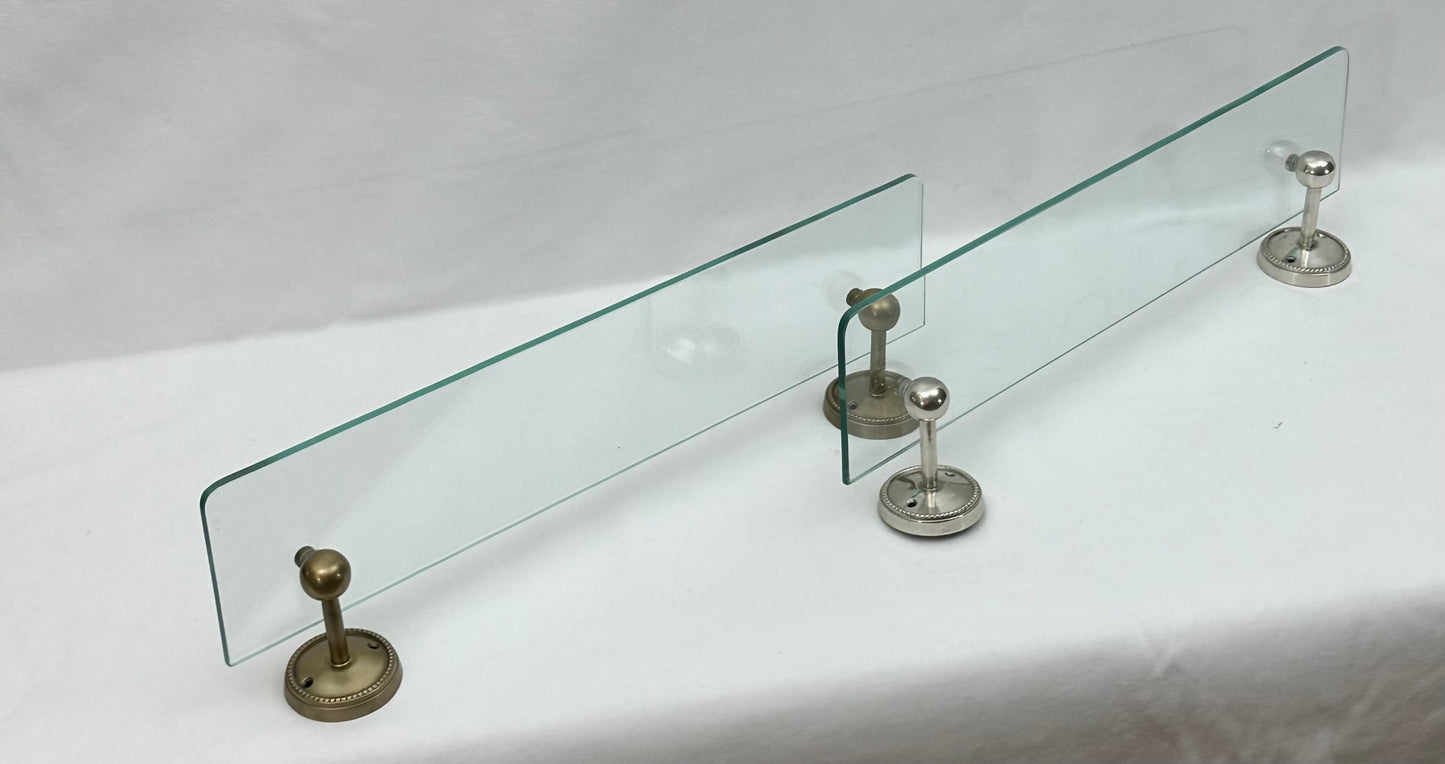 GLASS SHELF BEADED ROUND NEW (24935)