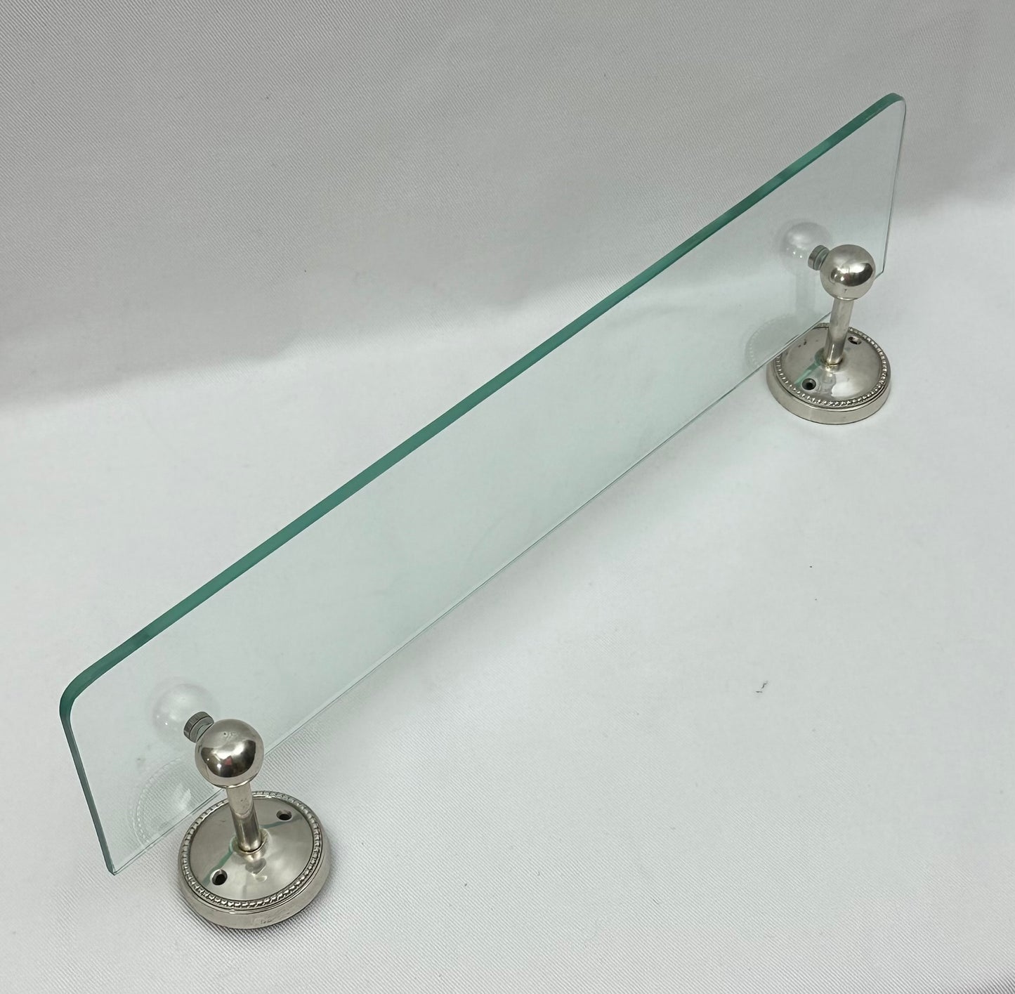 GLASS SHELF BEADED ROUND NEW (24935)