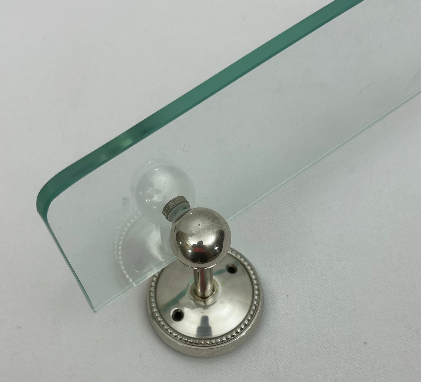 GLASS SHELF BEADED ROUND NEW (24935)