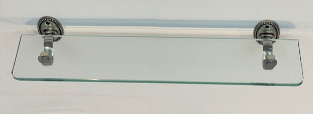 GLASS SHELF OVAL BEADED (4478)
