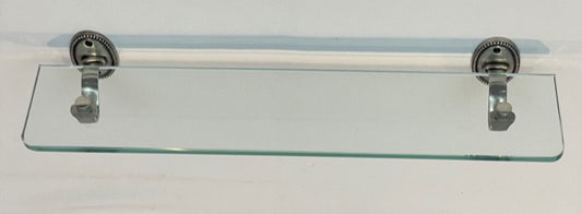 GLASS SHELF OVAL BEADED (4478)