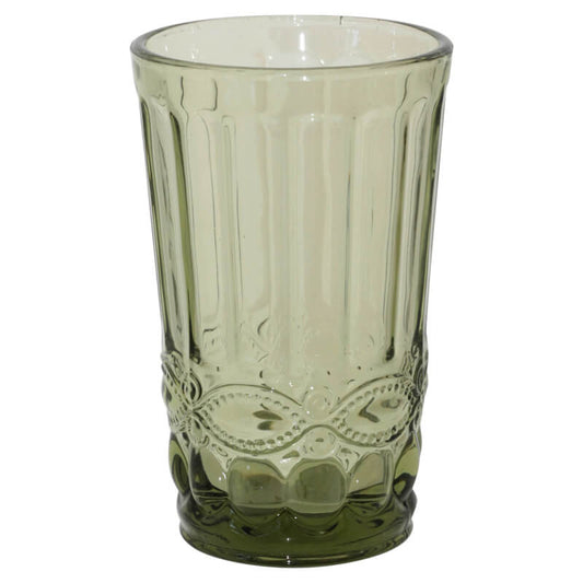 Green Eaton High Ball Water Glass