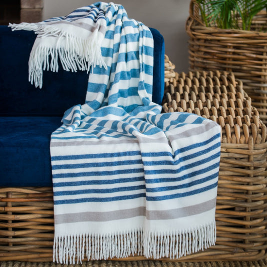 Melody Fifth Avenue Provincial Blue Blanket