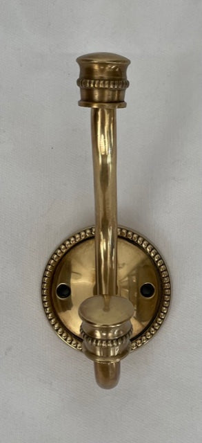 HOOK ROUND BEADED BRASS (5705/AG)