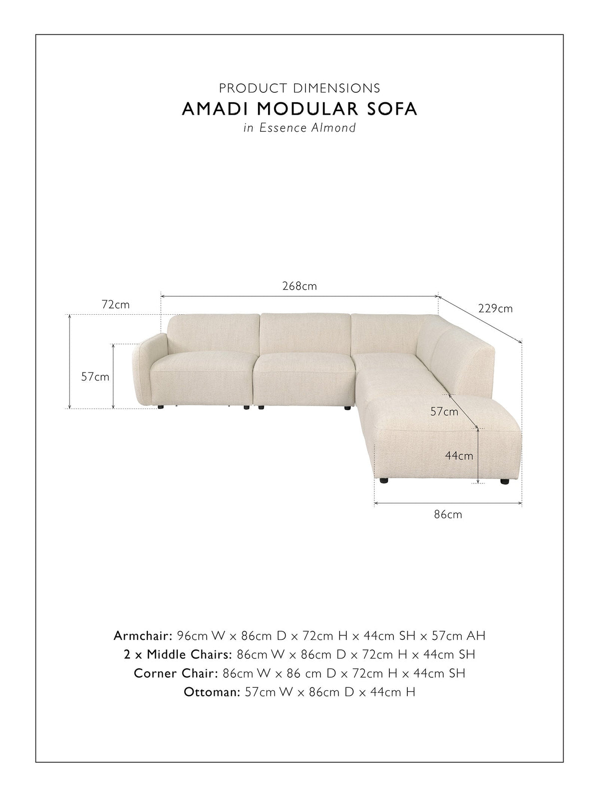 Amadi Modular Sofa - view 30