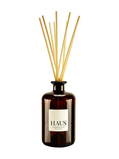 Brown diffuser bottle with wooden sticks 