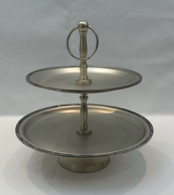PATISSERIE 2 TIER ROUND BEADED (SRT495BEADED)