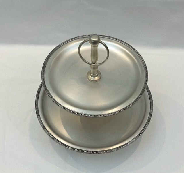 PATISSERIE 2 TIER ROUND BEADED (SRT495BEADED)