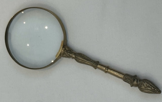 MAGNIFYING GLASS ANTIQUE BRASS (N194)