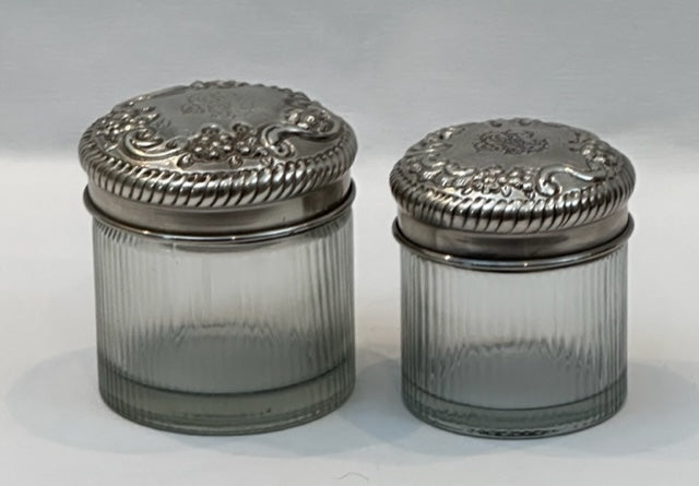 JAR GLASS FLOWERS SMALL (N224)