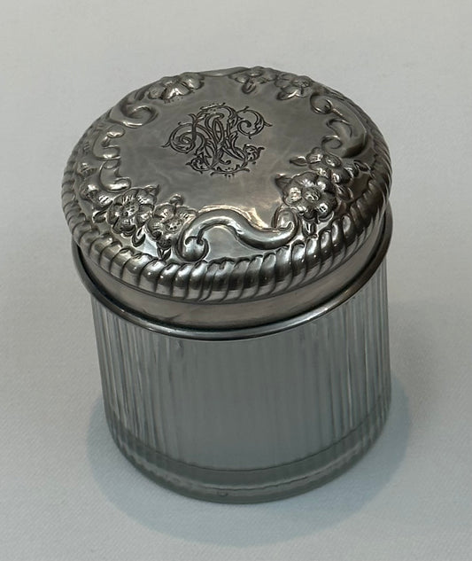 JAR GLASS FLOWERS SMALL (N224)