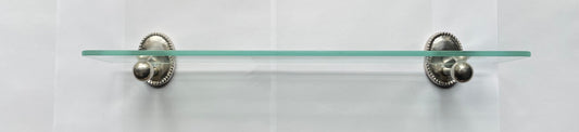 GLASS SHELF BEADED OVAL NEW (24936)