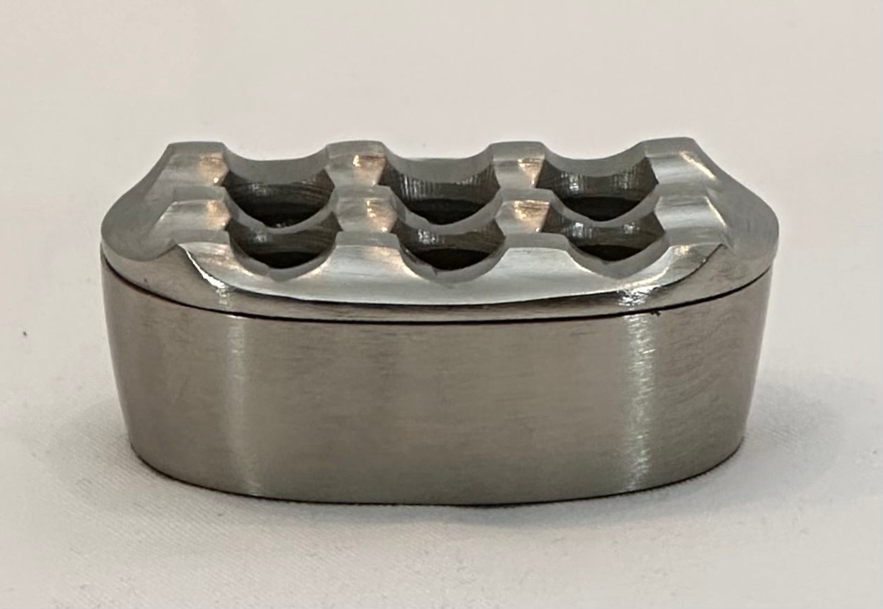 ASHTRAY DUNES OVAL PEWTER (52-327-11-PW)