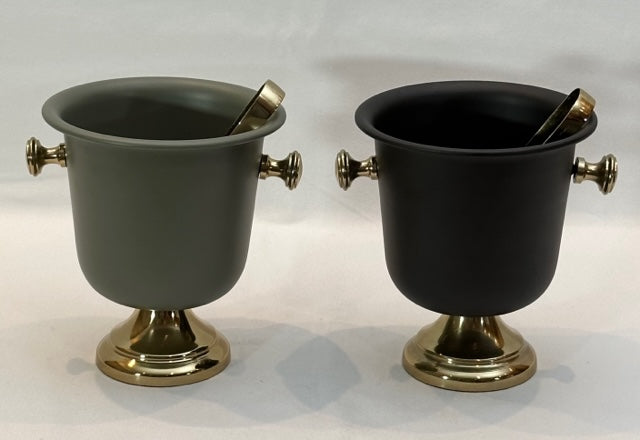ICE BUCKET & TONGS RAVEN (73-461-17)