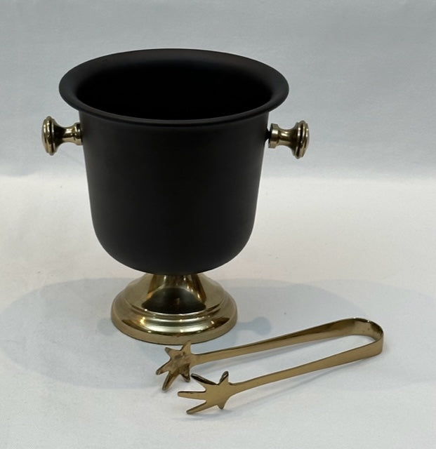 ICE BUCKET & TONGS RAVEN (73-461-17)