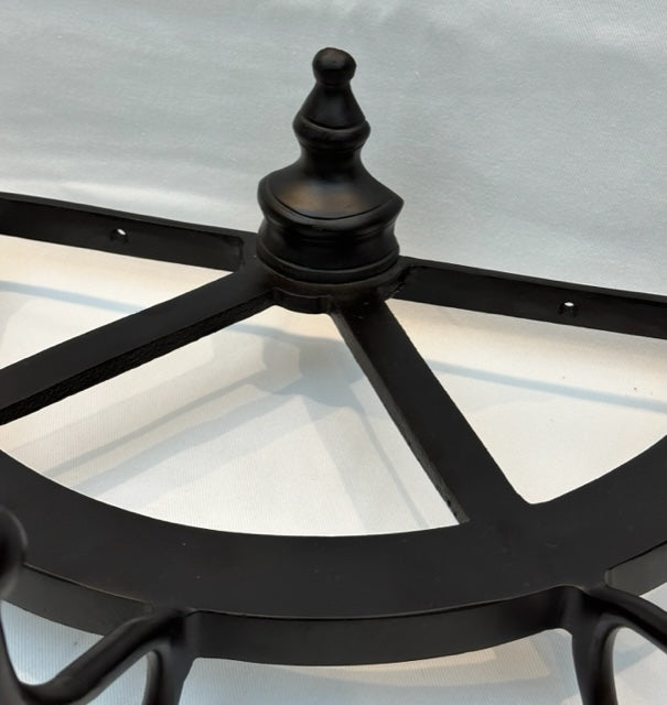 HOOK MULTI WALL MATT BLACK & BRASS (73-323-65-AB)
